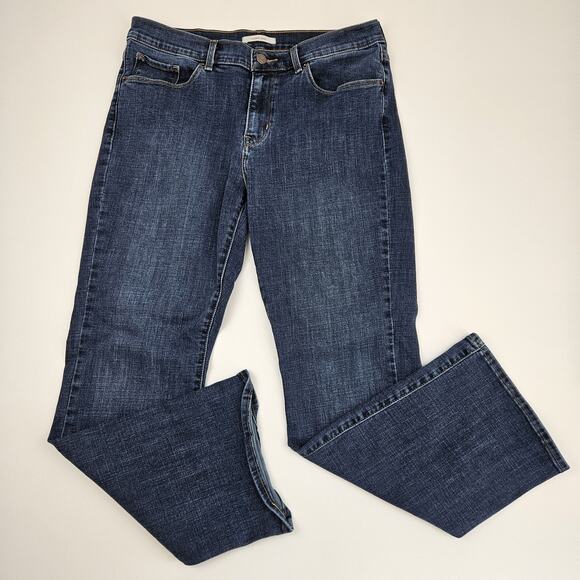 Levi's Classic Bootcut Jeans Women's 10 Denim Dark Wash Mid-Rise Stretch Blue - Picture 1 of 8